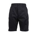 Black Rip-Stop Battle Dress Uniform Combat Shorts (S to XL)